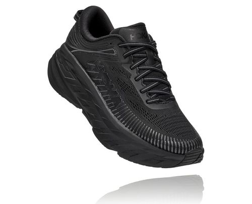 Hoka One One Dame Bondi 7 Road Løpesko Svart/Svart Norge-75RHS